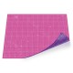 Kit de couture Tapis de découpe double face ROSE et VIOLET A2 (45x60m), cutter rotatif 45mm et règle patchwork 15x30cm