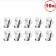 Pack de 10x crochets ZIPPER pour fils perlon et acier cimaise Stas